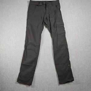 Prana Zion II Slim Fit Pants Mens 28X32 Black Stretch Hiking Outdoor dark gray c